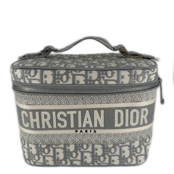 Christian Dior Travel Vanity Makeup Case Grey - Picture 1 of 8